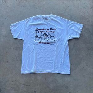 .50 Caliber “Smoke a Pack a Mile Away” Mens size XL RARE